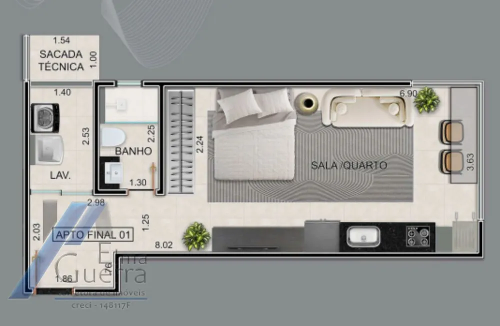 Apartamento, 1 quarto, 40 m² - Foto 4
