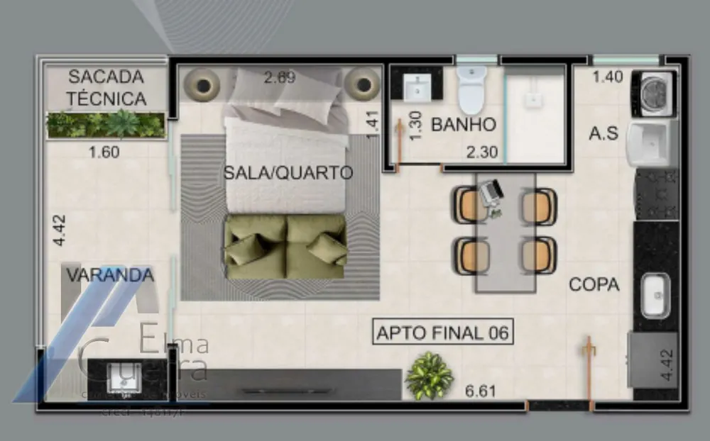 Apartamento, 1 quarto, 40 m² - Foto 7