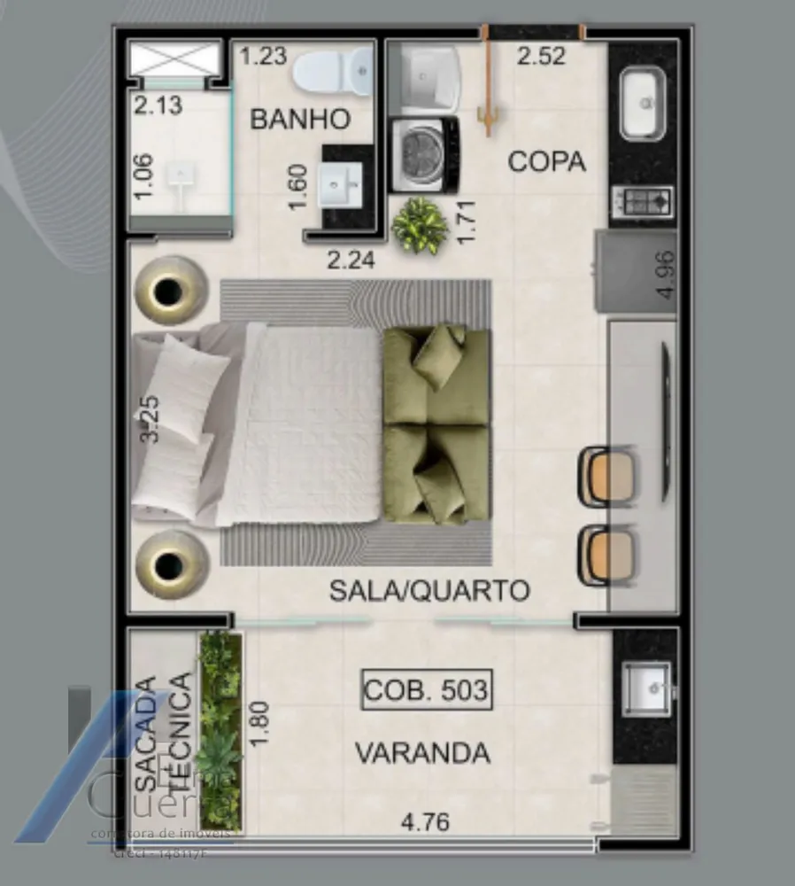 Apartamento, 1 quarto, 40 m² - Foto 10