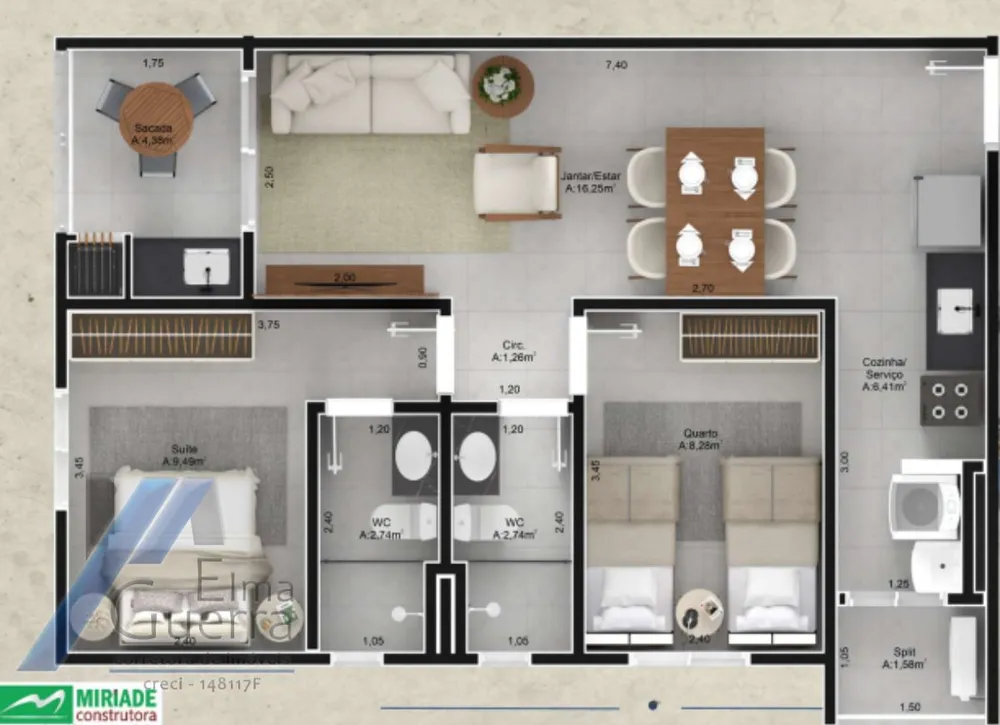 Apartamento, 2 quartos, 61 m² - Foto 10