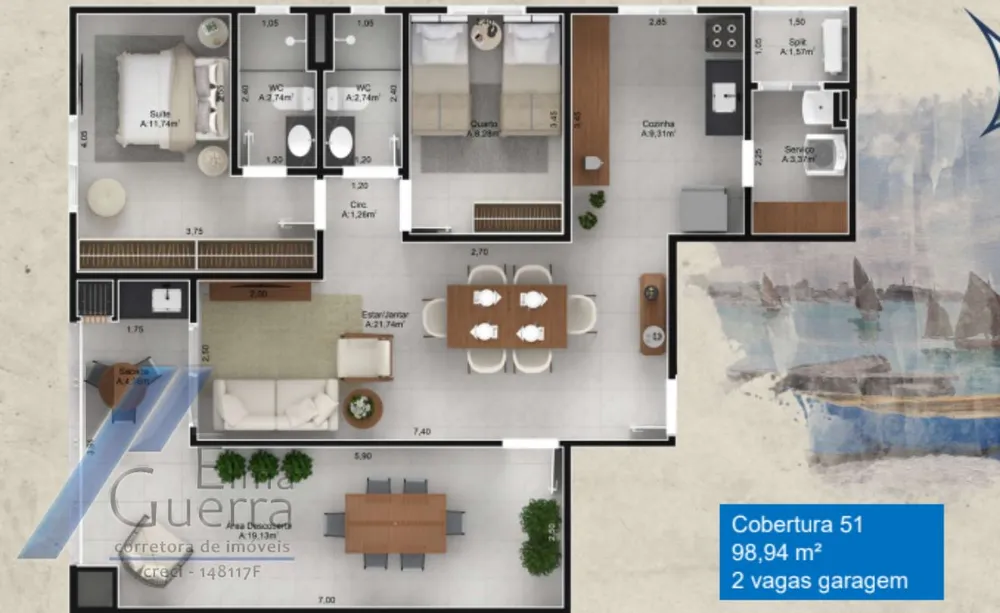 Apartamento, 2 quartos, 61 m² - Foto 9