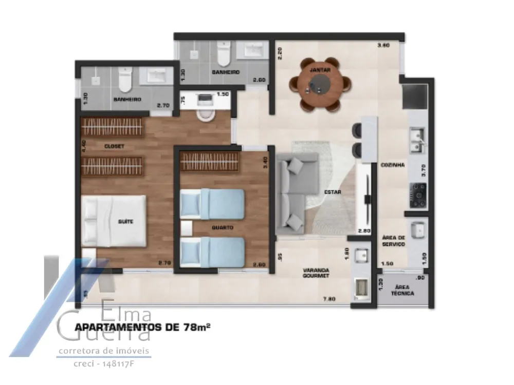 Apartamento, 2 quartos, 85 m² - Foto 8