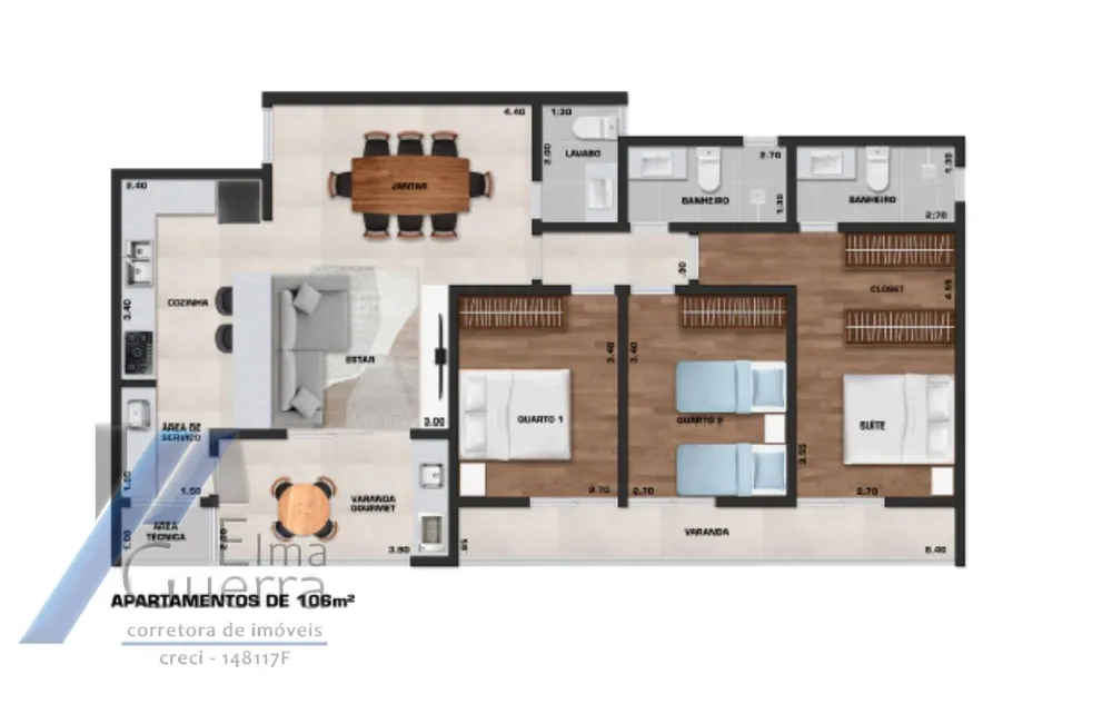Apartamento, 2 quartos, 85 m² - Foto 6