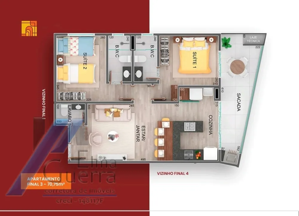 Apartamento, 2 quartos, 70 m² - Foto 13