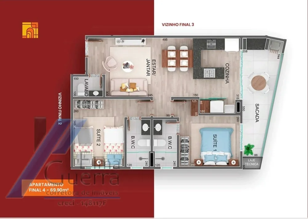 Apartamento, 2 quartos, 70 m² - Foto 10