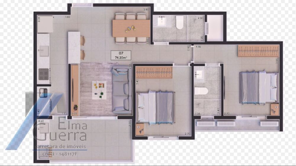Apartamento, 2 quartos, 75 m² - Foto 6