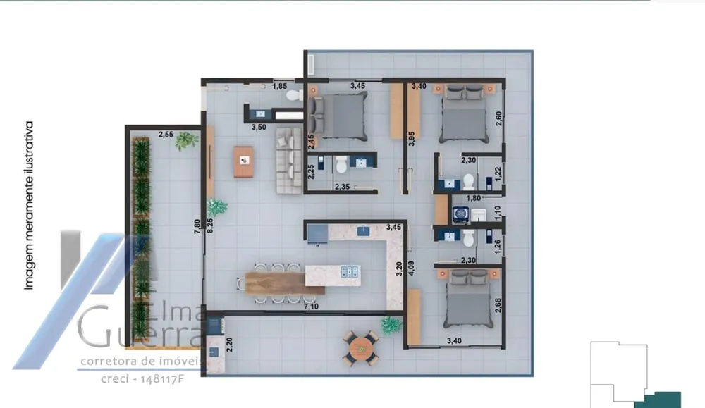 Apartamento, 2 quartos, 86 m² - Foto 9