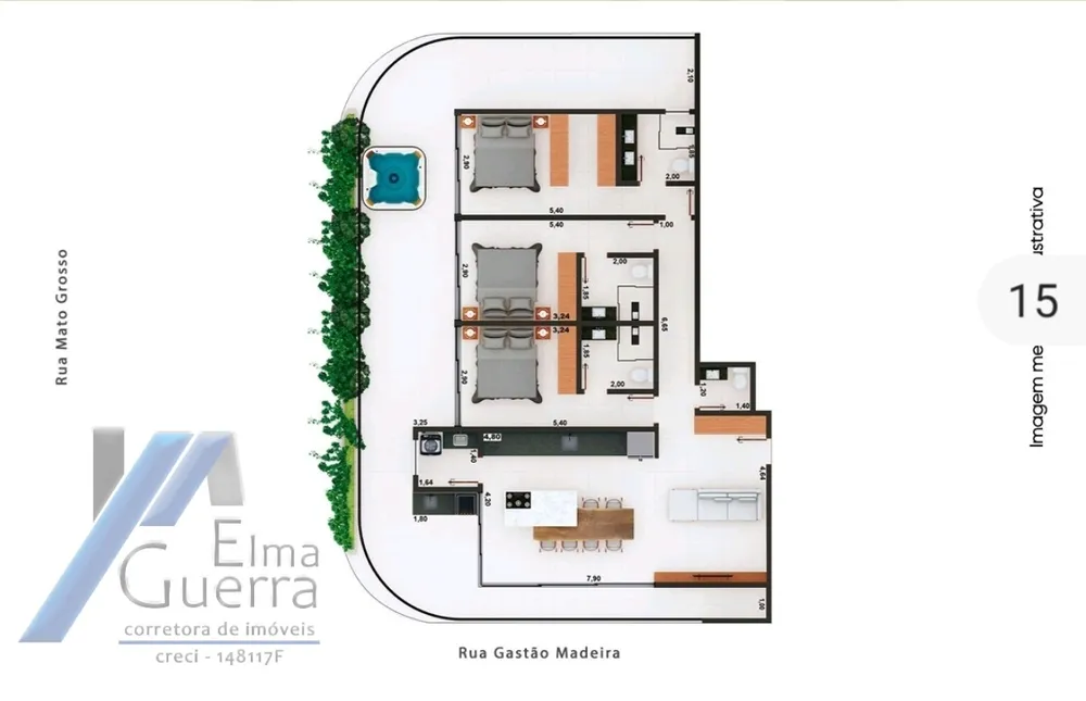 Apartamento, 2 quartos, 97 m² - Foto 8