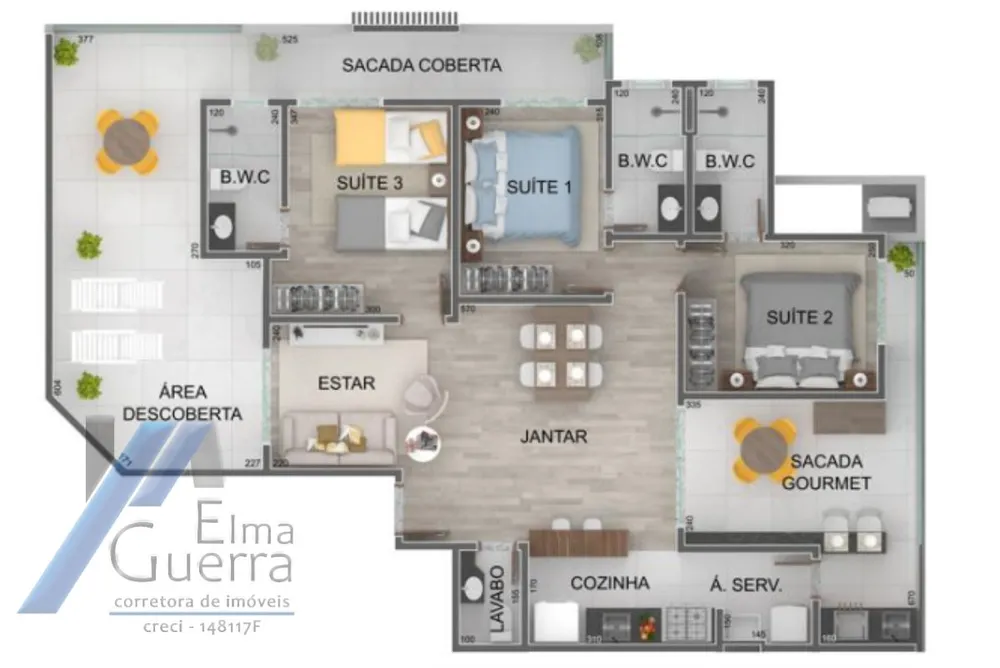 Apartamento, 3 quartos, 122 m² - Foto 5