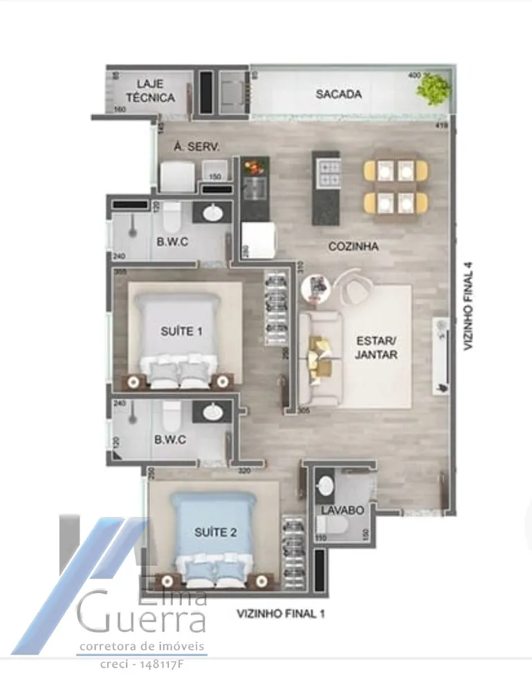 Apartamento, 3 quartos, 99 m² - Foto 5