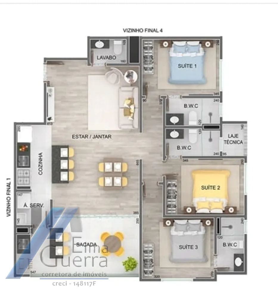 Apartamento, 3 quartos, 99 m² - Foto 7