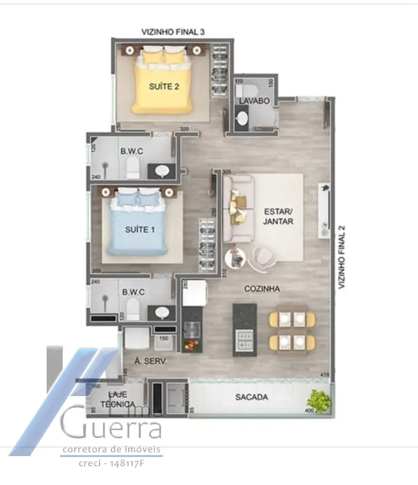 Apartamento, 3 quartos, 99 m² - Foto 9