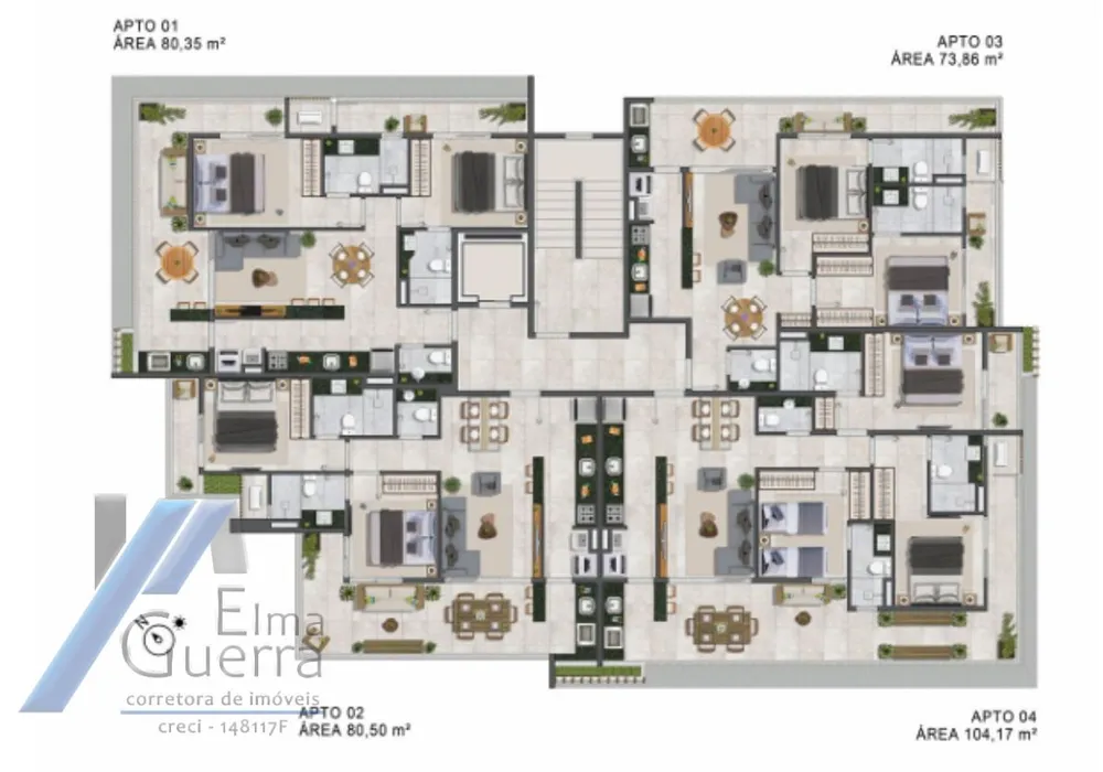 Apartamento, 2 quartos, 80 m² - Foto 3