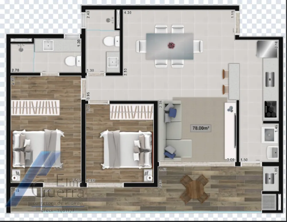 Apartamento, 2 quartos, 79 m² - Foto 6