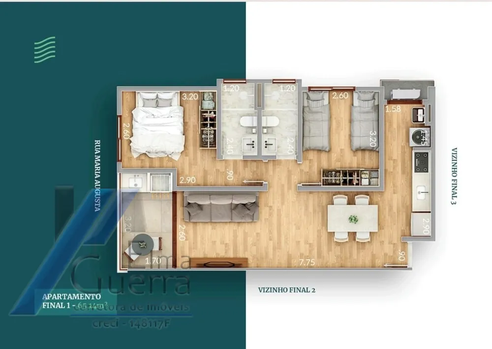 Apartamento, 2 quartos, 65 m² - Foto 11