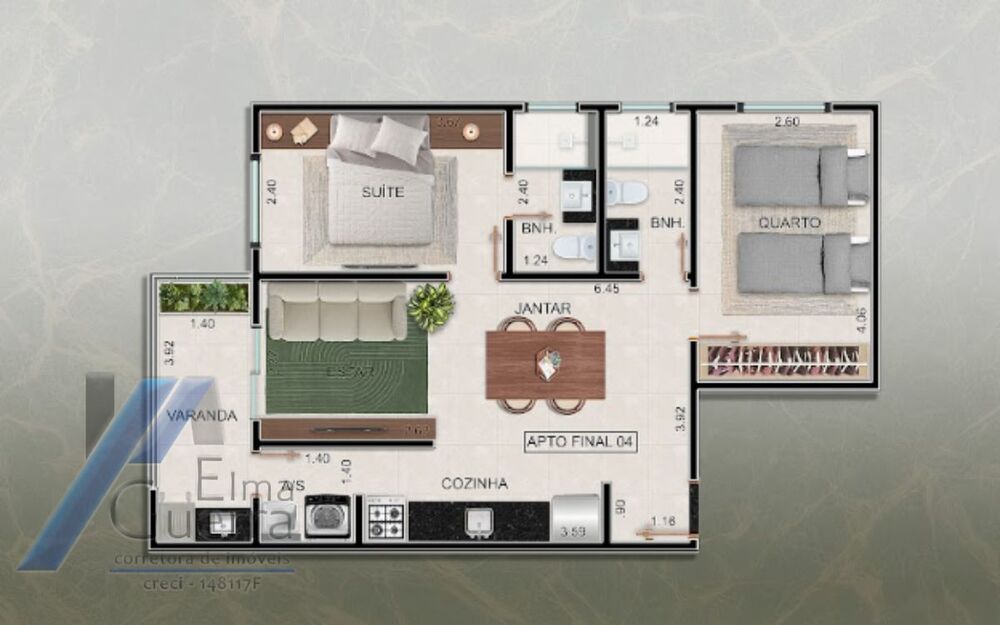 Apartamento à venda com 2 quartos, 75m² - Foto 13