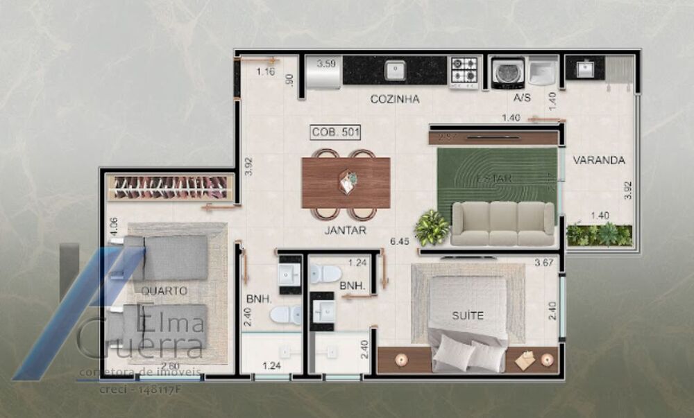 Apartamento à venda com 2 quartos, 75m² - Foto 16