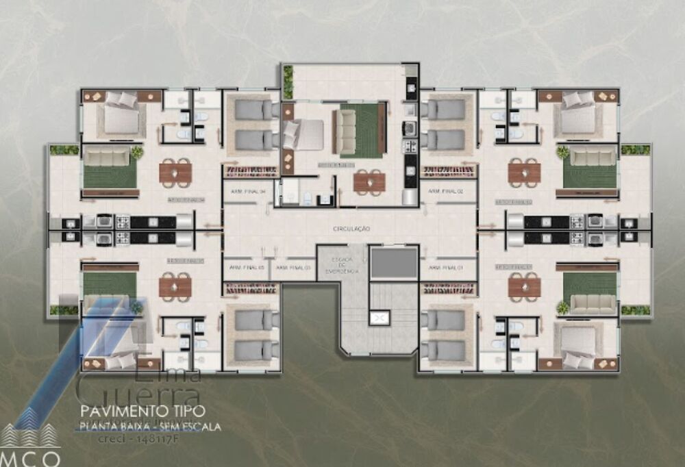 Apartamento à venda com 2 quartos, 75m² - Foto 9