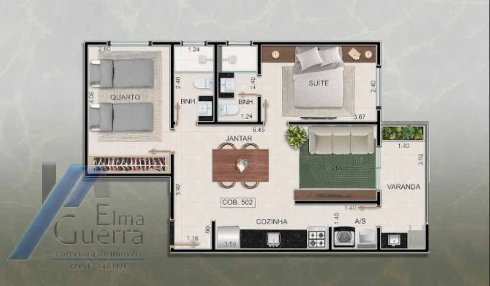 Apartamento, 2 quartos, 75 m² - Foto 21