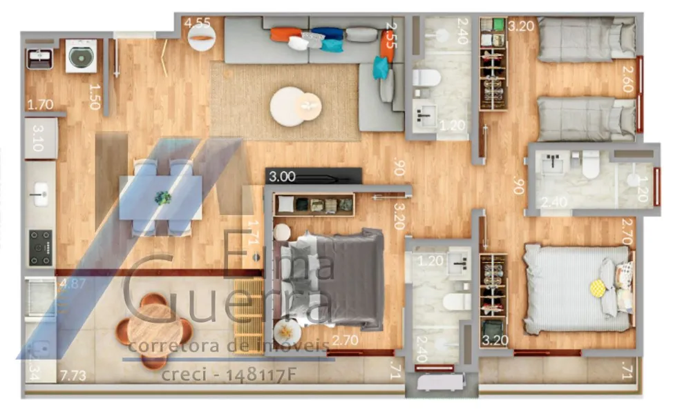 Apartamento, 2 quartos, 65 m² - Foto 6