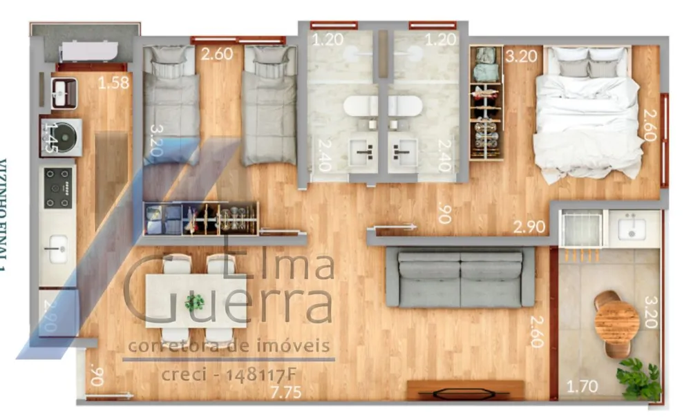 Apartamento, 2 quartos, 65 m² - Foto 5