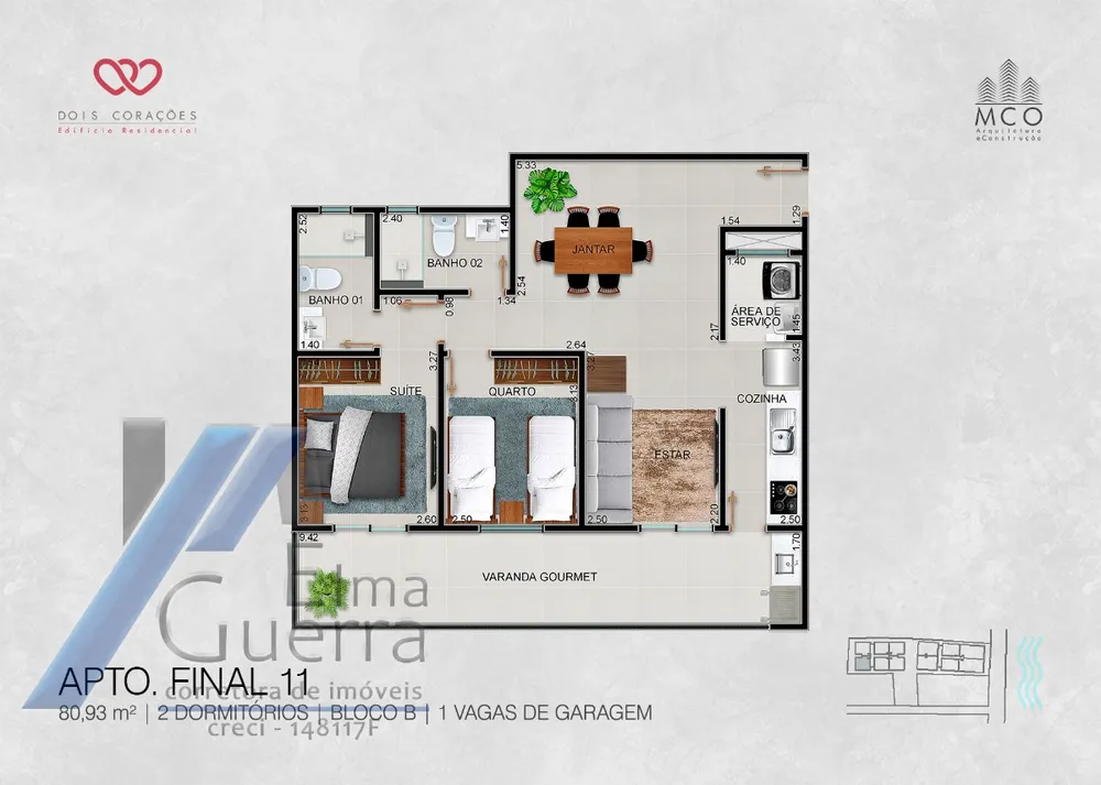 Apartamento, 2 quartos, 84 m² - Foto 11