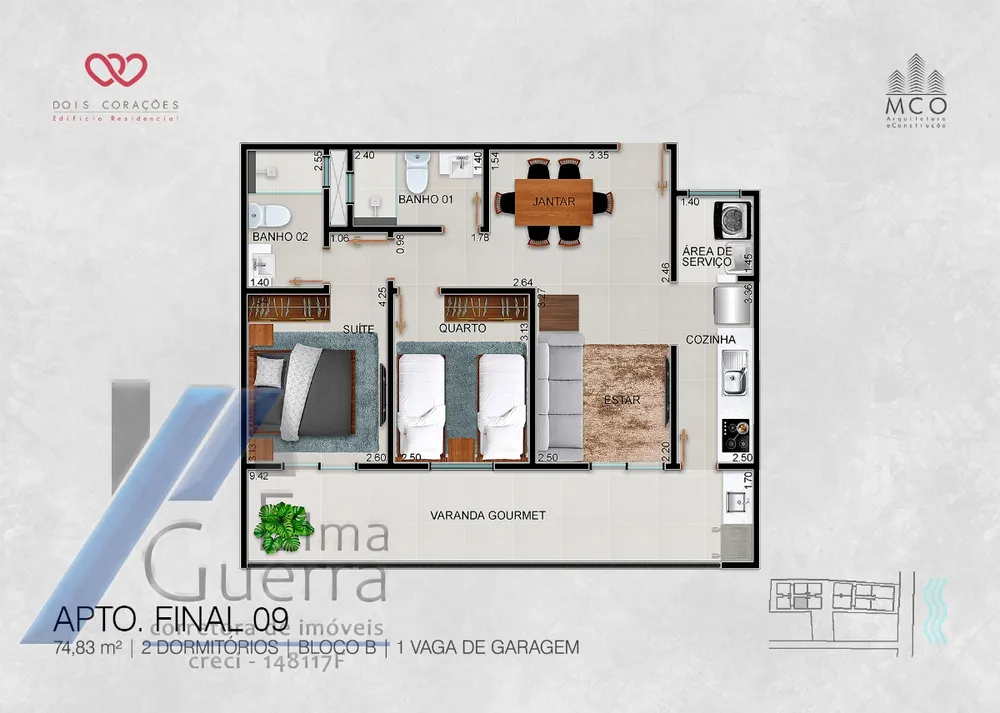 Apartamento, 2 quartos, 84 m² - Foto 10
