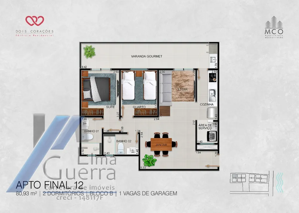 Apartamento, 2 quartos, 84 m² - Foto 12