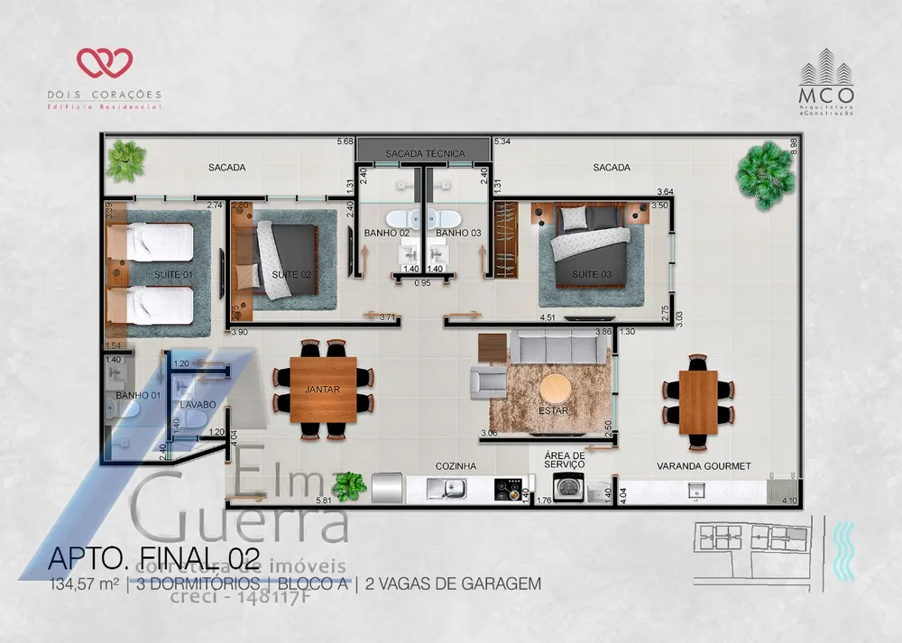 Apartamento, 2 quartos, 84 m² - Foto 8