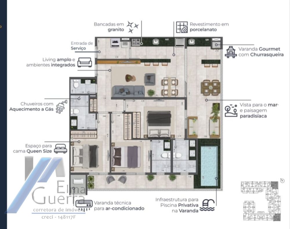 Apartamento, 2 quartos, 75 m² - Foto 12