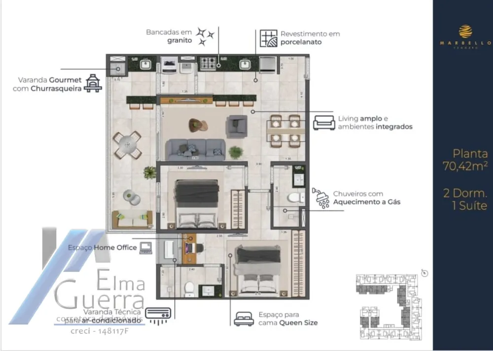 Apartamento, 2 quartos, 75 m² - Foto 10