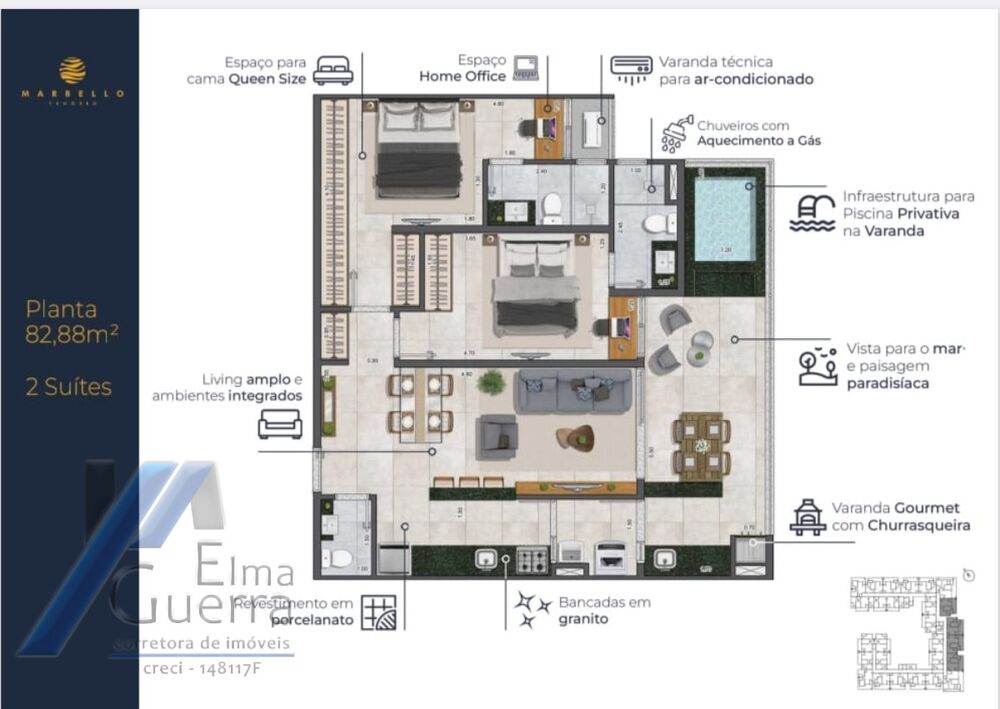 Apartamento, 2 quartos, 75 m² - Foto 11