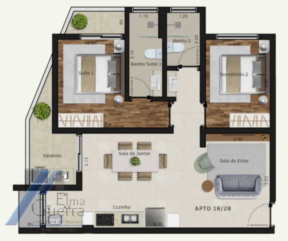 Apartamento, 2 quartos, 65 m² - Foto 10