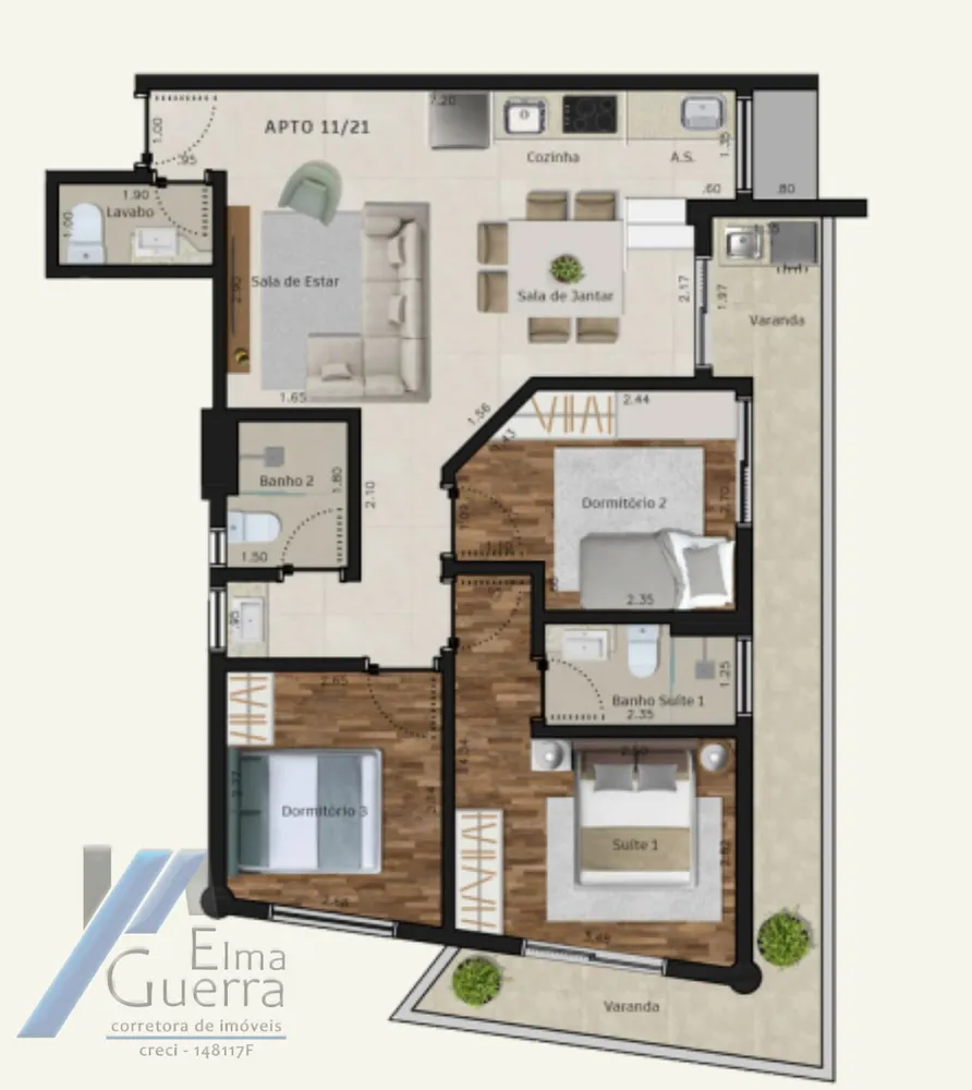 Apartamento, 2 quartos, 65 m² - Foto 6