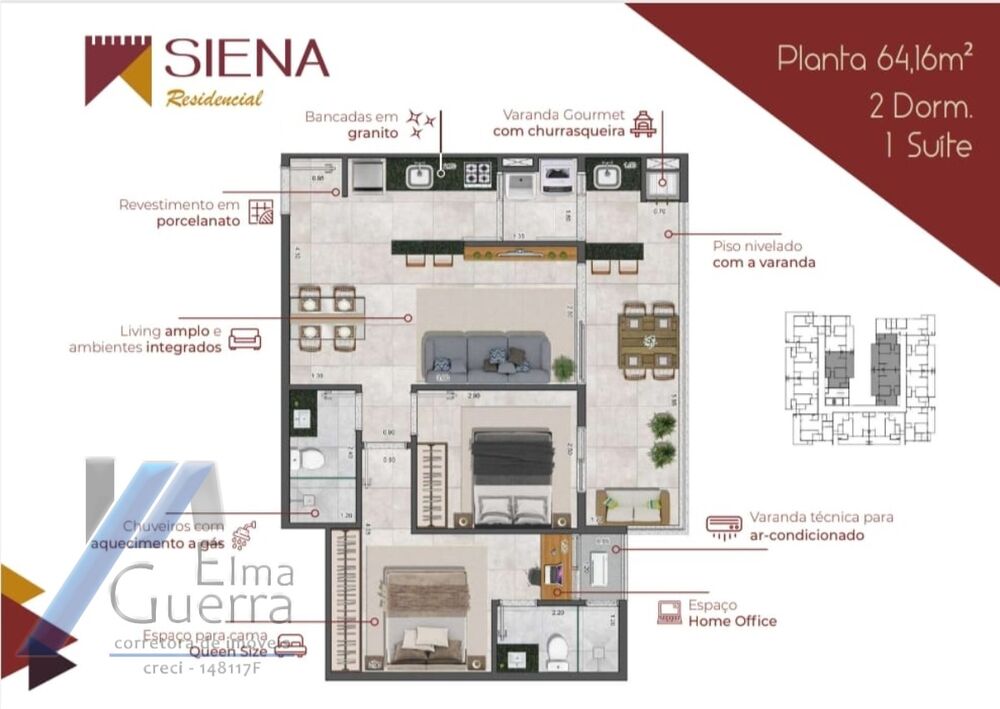 Apartamento, 2 quartos, 76 m² - Foto 17