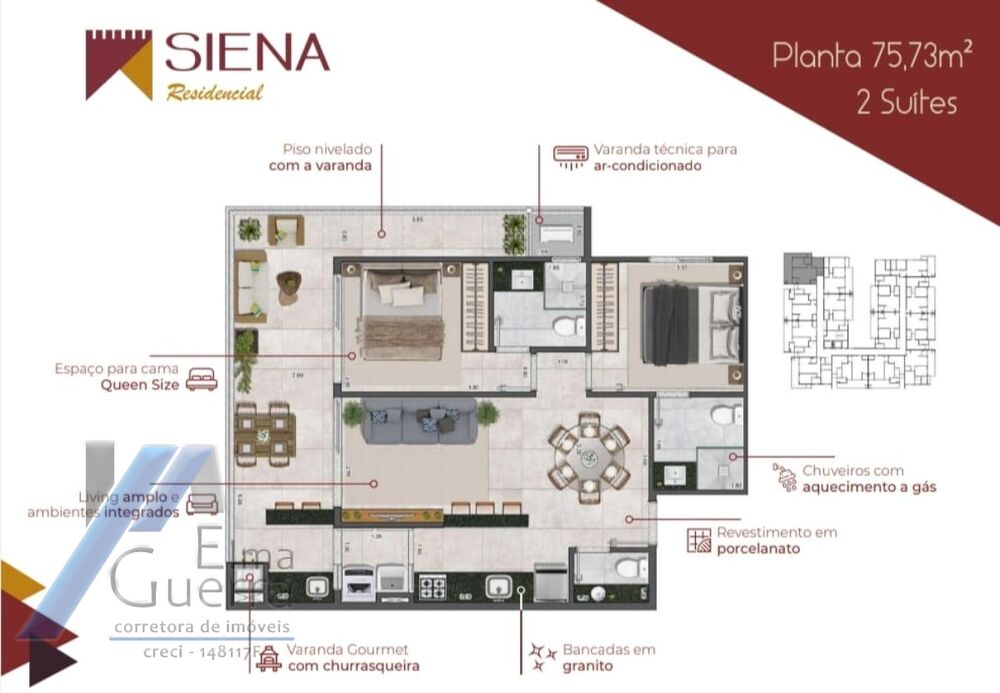 Apartamento, 2 quartos, 76 m² - Foto 14