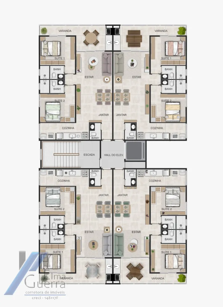 Apartamento, 2 quartos, 75 m² - Foto 3