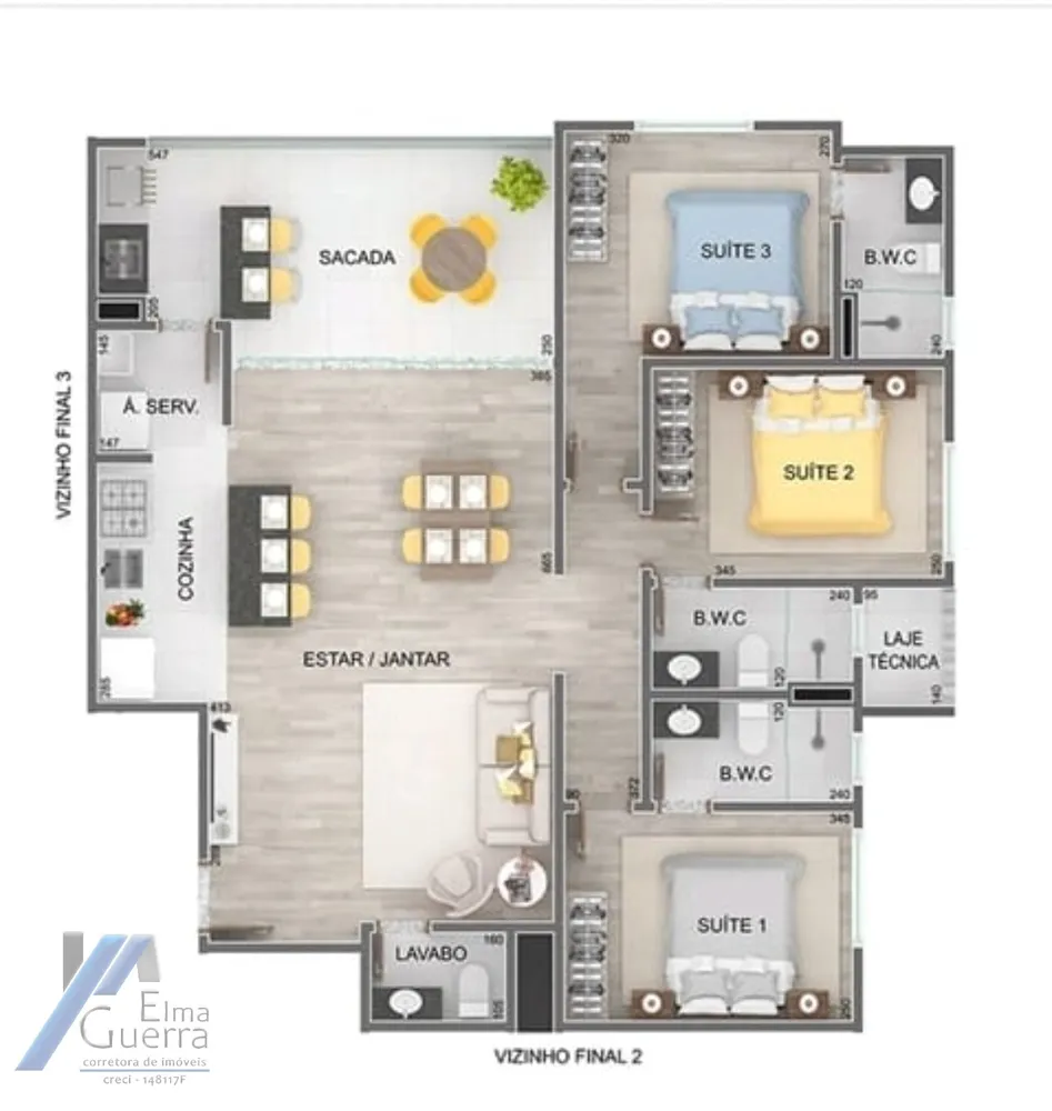 Apartamento, 3 quartos, 99 m² - Foto 6
