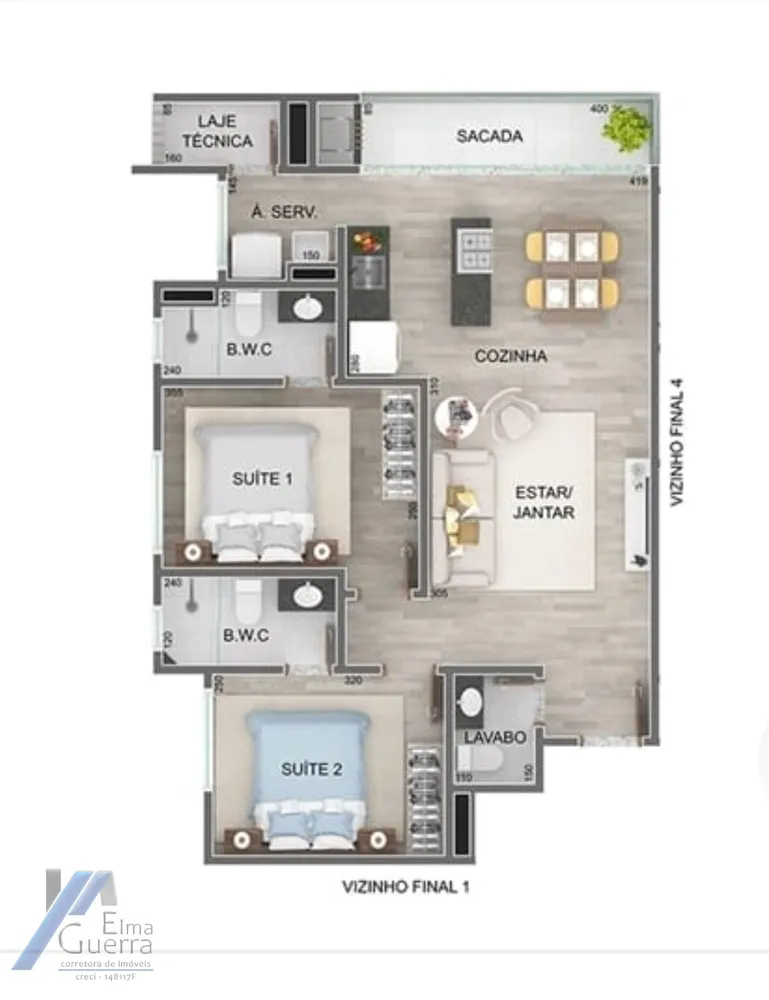 Apartamento, 3 quartos, 99 m² - Foto 5