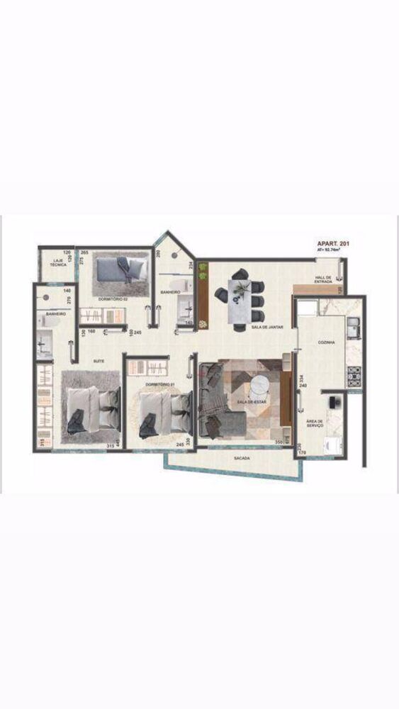 Apartamento à venda com 2 quartos, 162m² - Foto 6