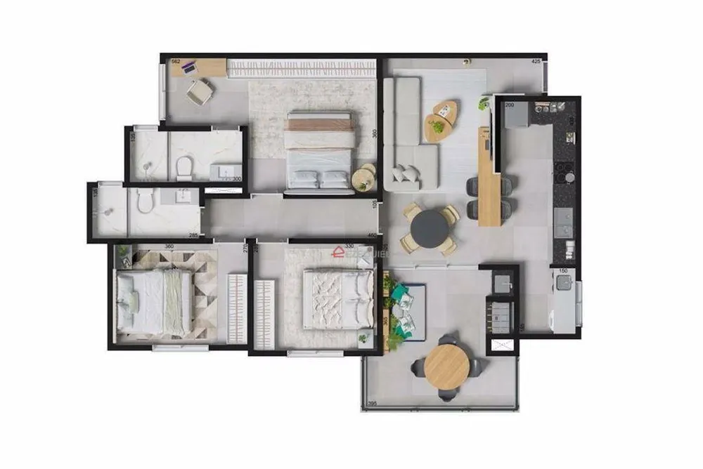 Apartamento, 3 quartos, 129 m² - Foto 3