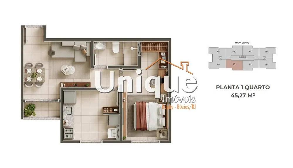 Apartamento, 1 quarto, 45 m² - Foto 6