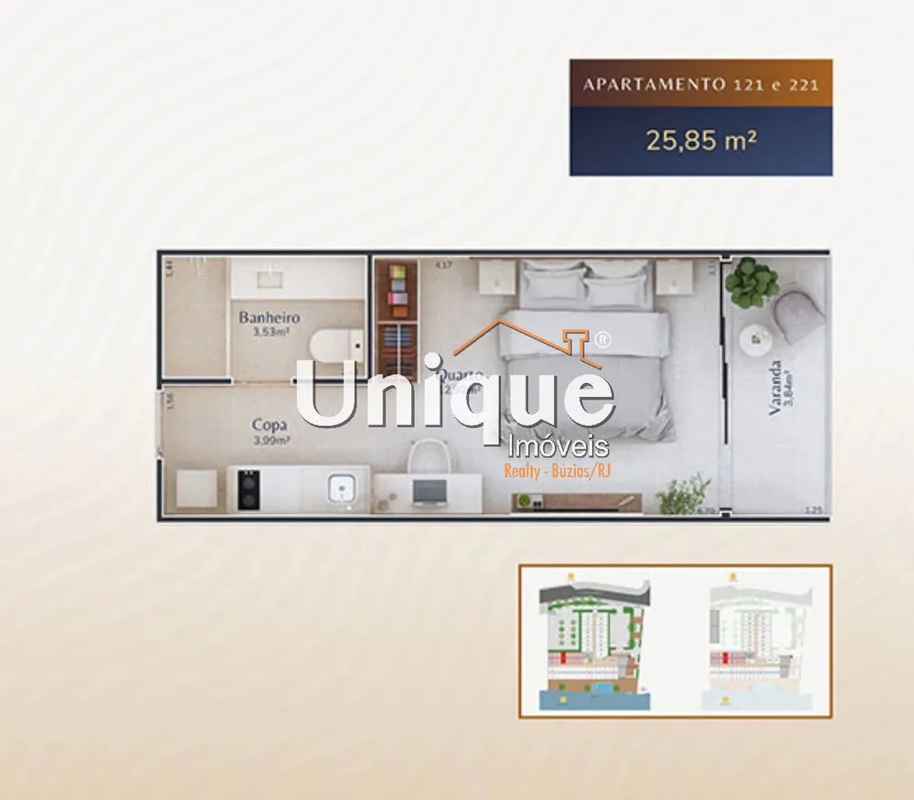 Apartamento, 1 quarto - Foto 6