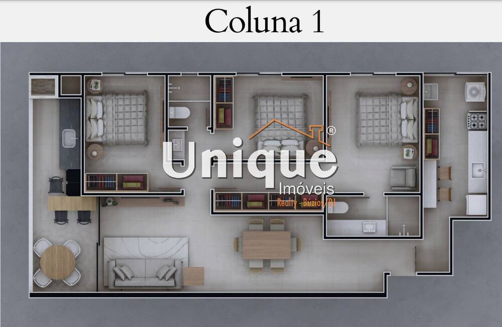 Apartamento à venda com 2 quartos, 77m² - Foto 3