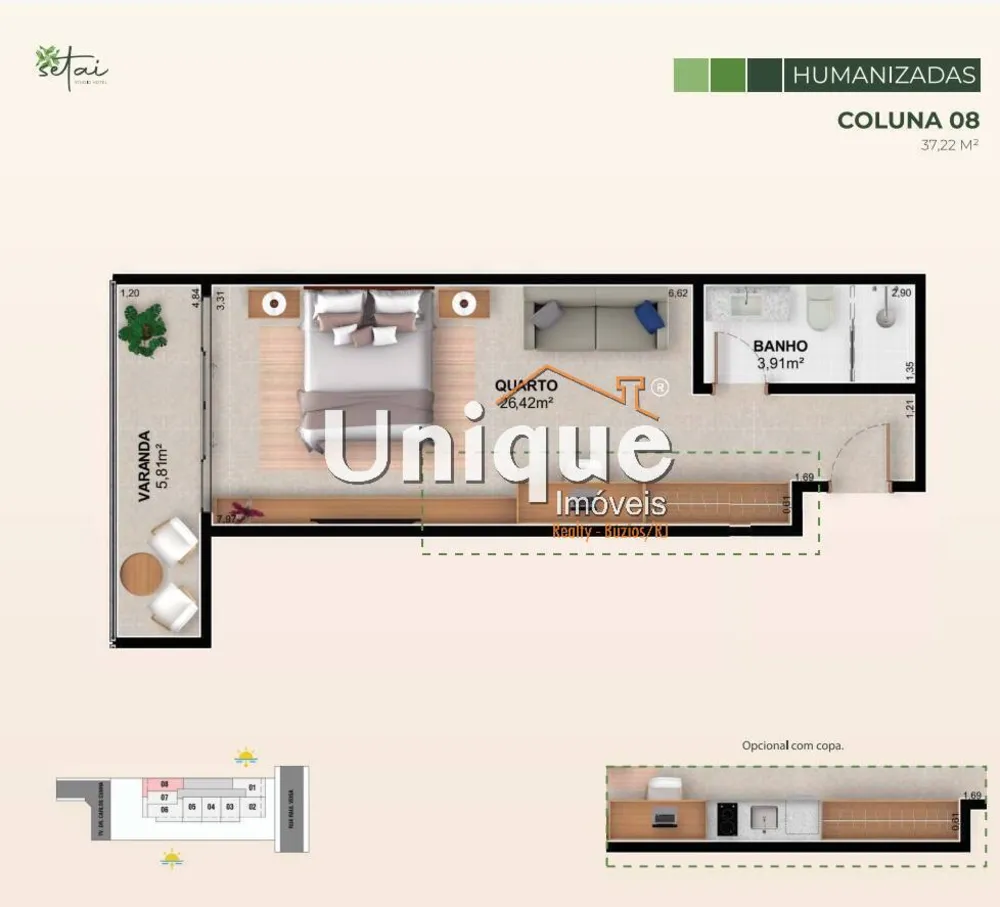 Apartamento, 1 quarto, 35 m² - Foto 13