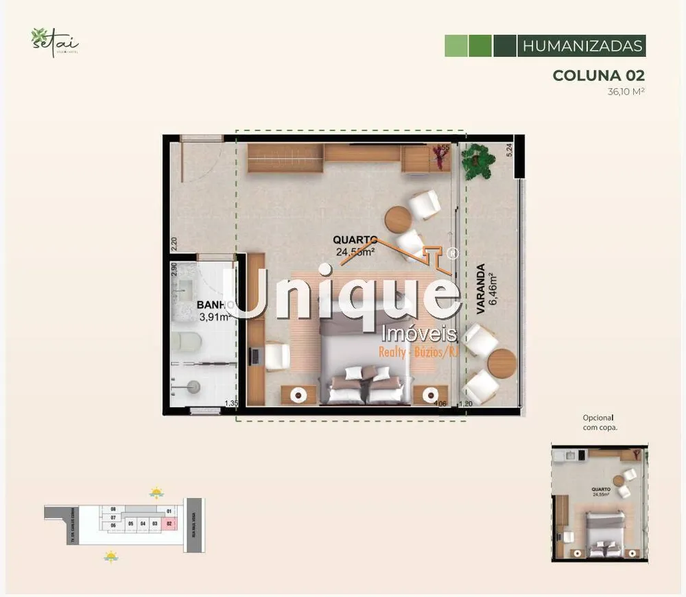 Apartamento, 1 quarto, 35 m² - Foto 18