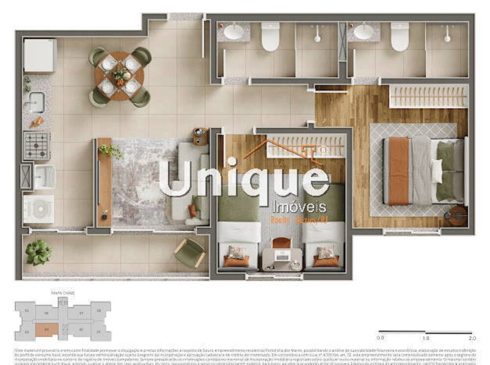 Apartamento, 2 quartos, 48 m² - Foto 4