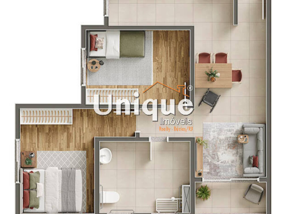 Apartamento, 2 quartos, 48 m² - Foto 2
