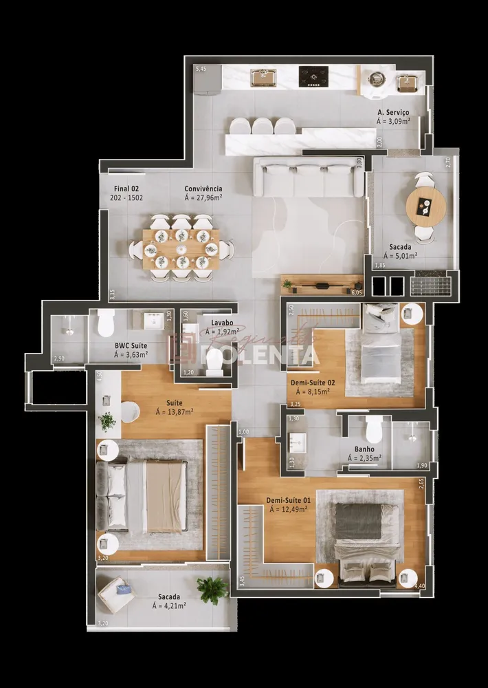 Apartamento, 3 quartos, 92 m² - Foto 11