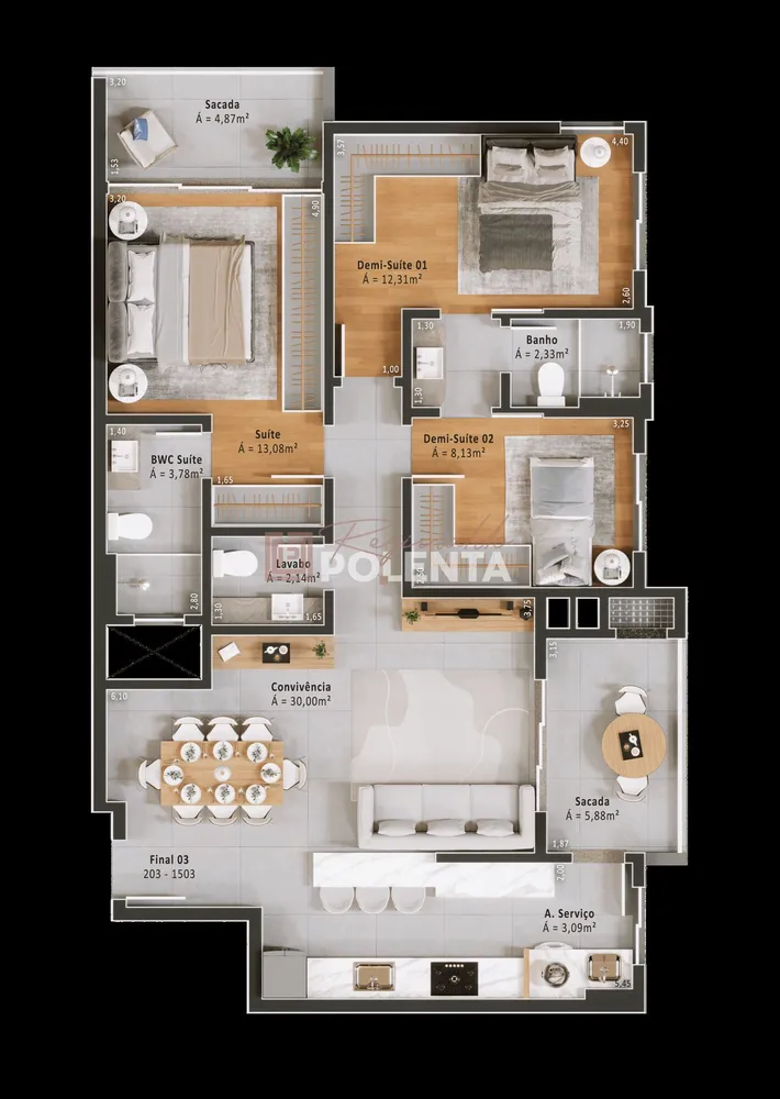 Apartamento, 3 quartos, 92 m² - Foto 15